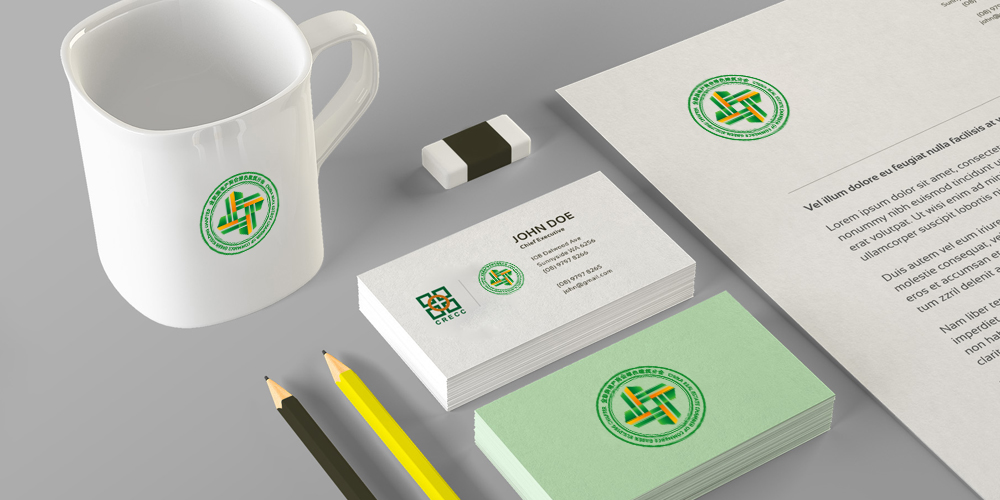 全聯(lián)房地產(chǎn)商會綠色建筑分會logo應用vi設計_北京logo設計_高瑞品牌